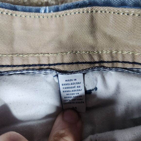 IZOD SALTWATER PRINTED SAILING BOATS SHORTS BLUE FADE MEN’S 34 #29 - Picture 3 of 7